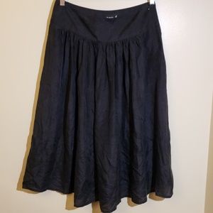 AGNES B. 100% SILK SKIRT (Black)